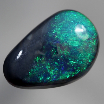 SOLID BLACK OPAL Forest green moves gently, always showing